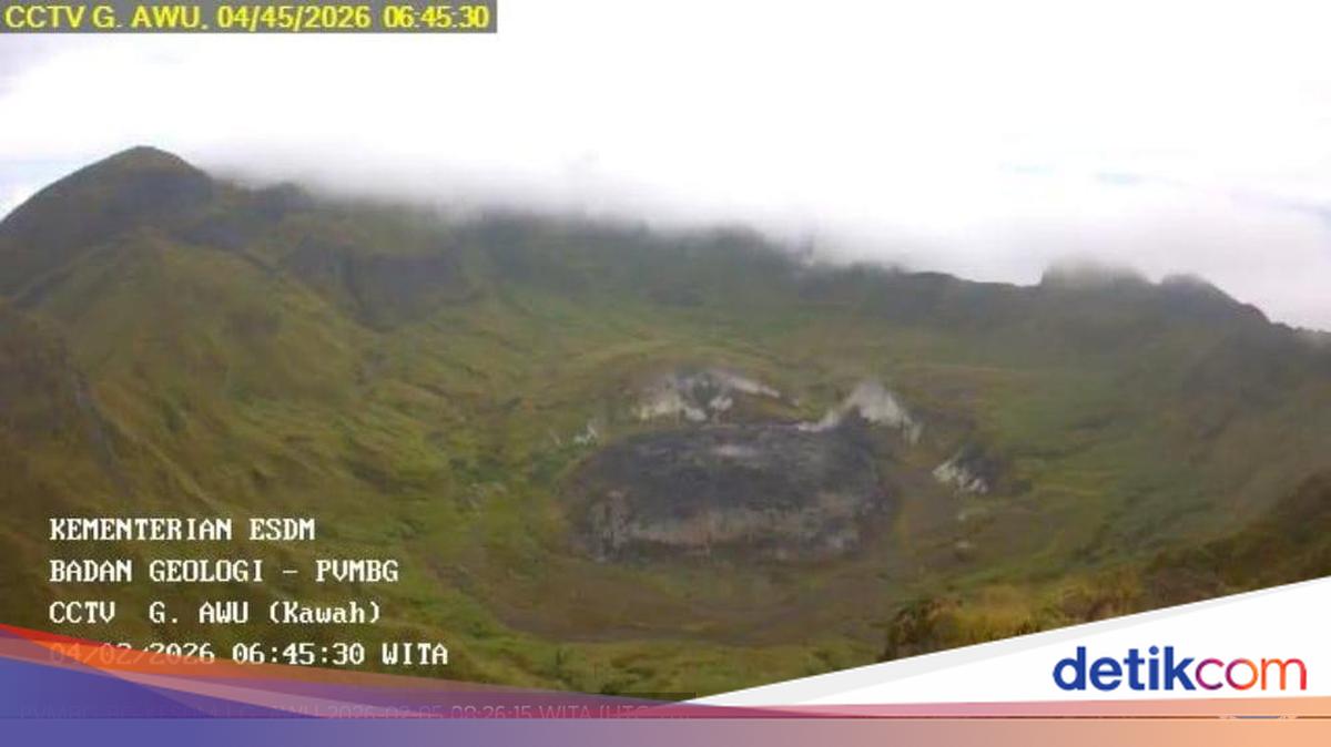Gunung Awu di Kepulauan Sangihe Kembali Berstatus Siaga, Radius Bahaya 4 Kilometer dari Kawah