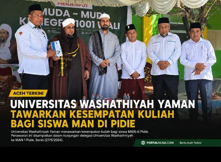Universitas Washathiyah Yaman Sosialisasi ke MAN 1 Pidie, Tawarkan Kuliah S1 di Hadhramaut