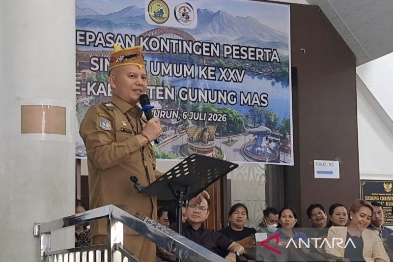112 Kontingen Gunung Mas Diberangkatkan ke Sinode Umum GKE XXV di Murung Raya, Bupati Ingatkan Pilih Pemimpin Terbaik