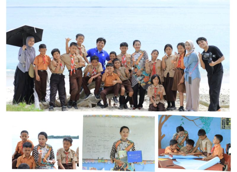 ParagonCorp Temui Langsung Guru Dika Riyanti di Mentawai, Beri Flashcard untuk SDN 22 Tuapejat