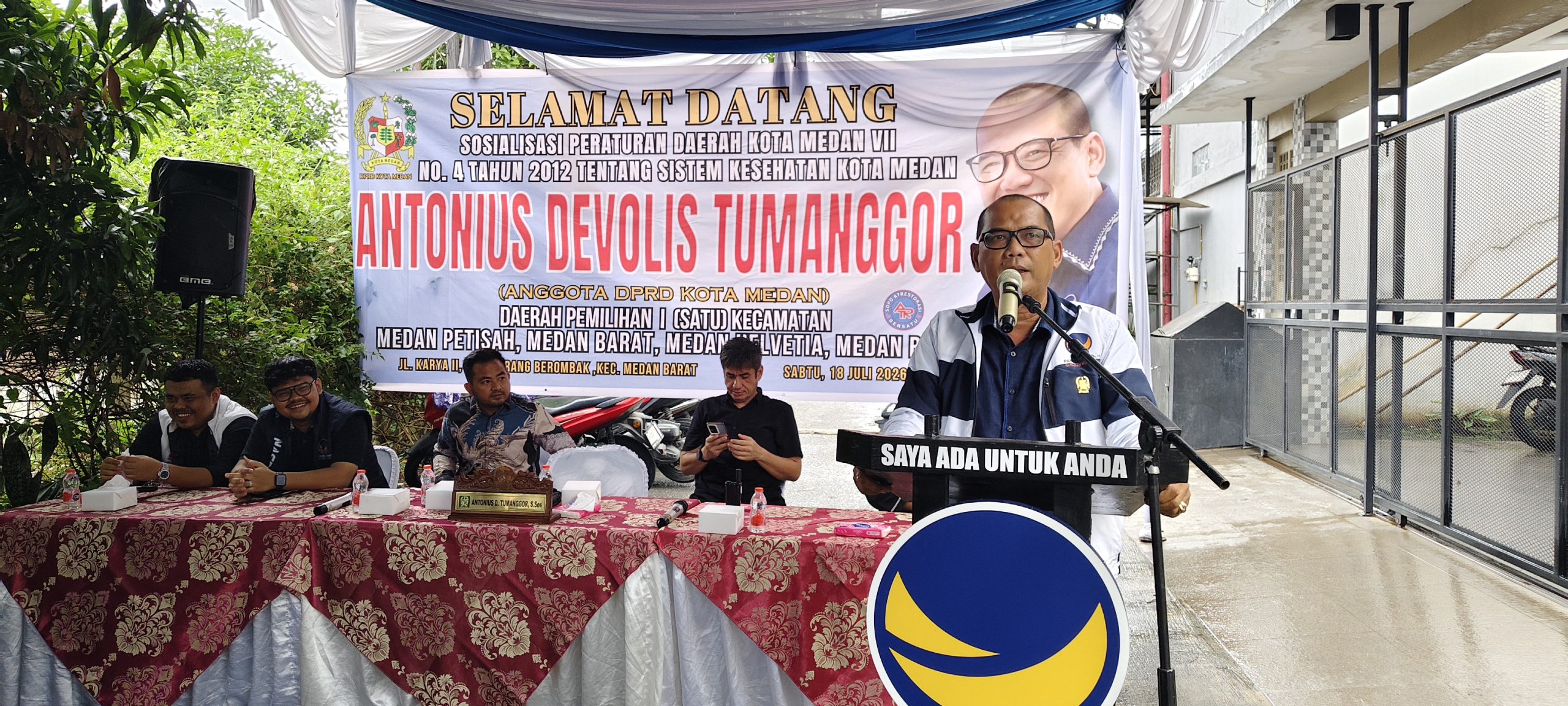 Anggota DPRD Medan Antonius Tumanggor Dorong Relokasi Puskesmas Sei Agul, Ratusan Warga Padati Sosperda Sistem Kesehatan