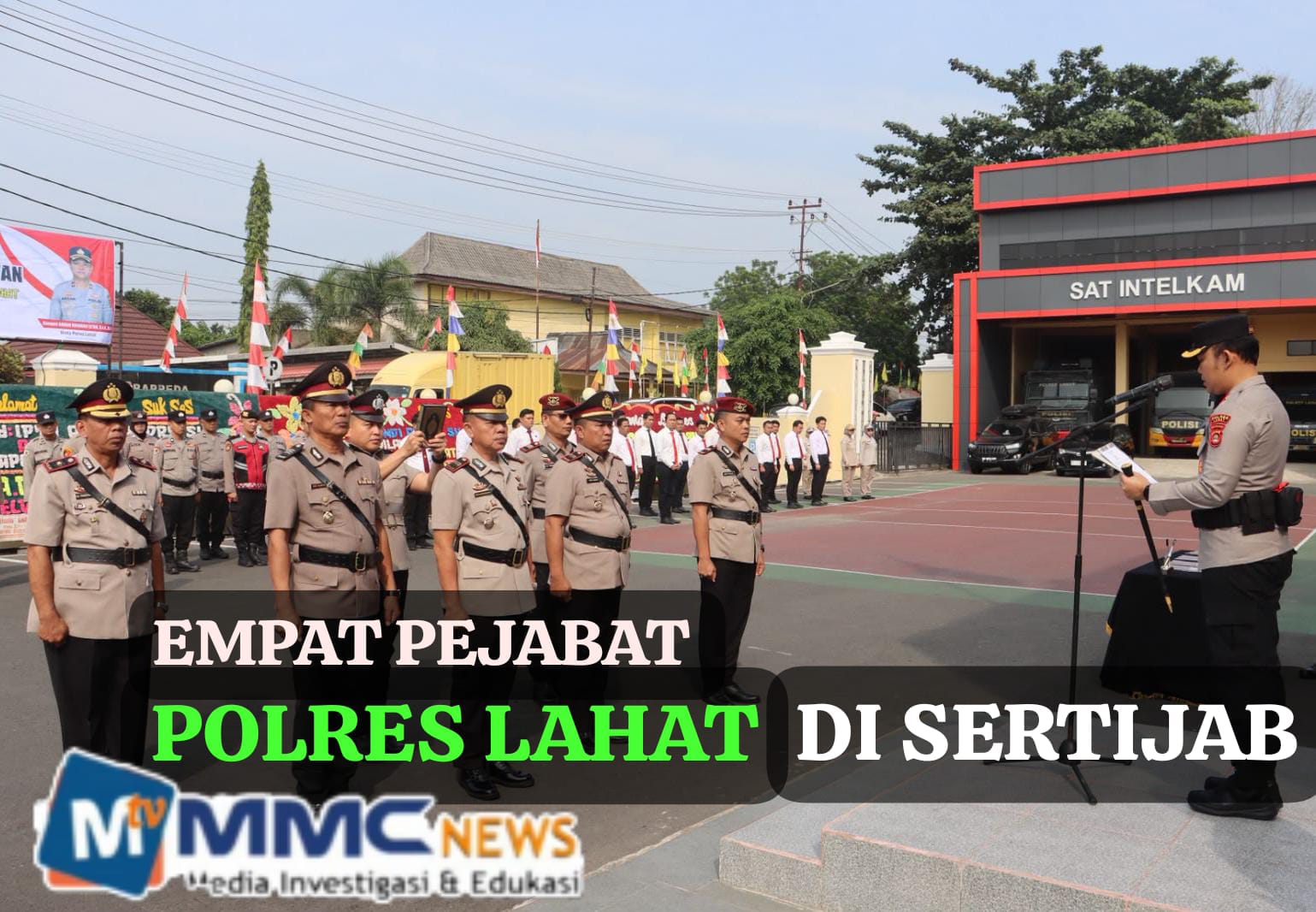 Kapolres Lahat Pimpin Sertijab Empat Pejabat, Kasat Resnarkoba dan Kapolsek Kota Berganti
