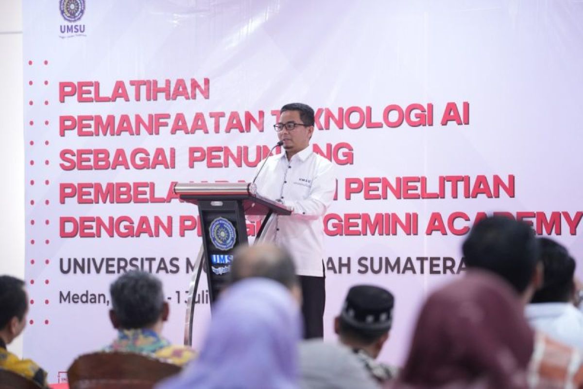 UMSU Jadi Kampus Pertama di Sumatera yang Gelar Pelatihan AI Gemini Academy untuk Dosen, Kolaborasi dengan Telkom