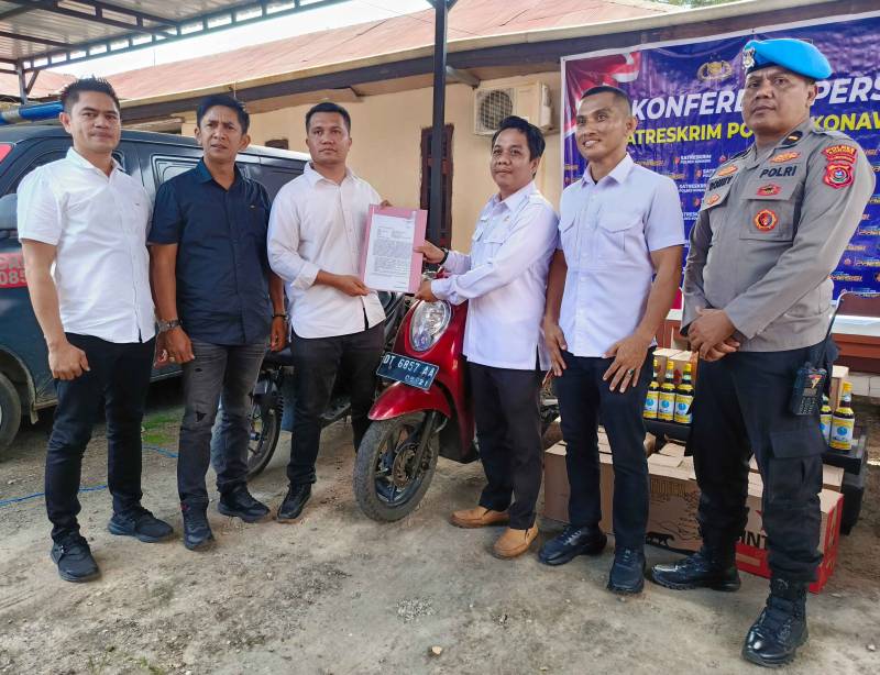 Operasi Pekat Anoa 2026 Berakhir, Polres Konawe Kembalikan 3 Motor Curanmor ke Pemilik Gratis