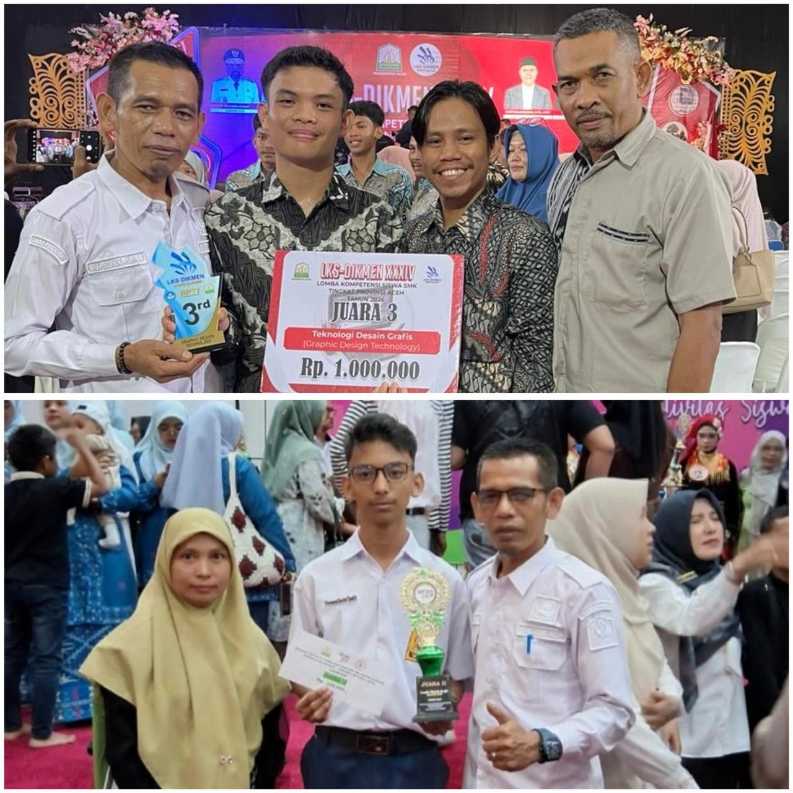 Siswa SMKN 1 Gunung Meriah Juara 3 LKS Desain Grafis Aceh 2026, SLBN Syekh Alfansury Singkil Raih Juara 2 FLS3N