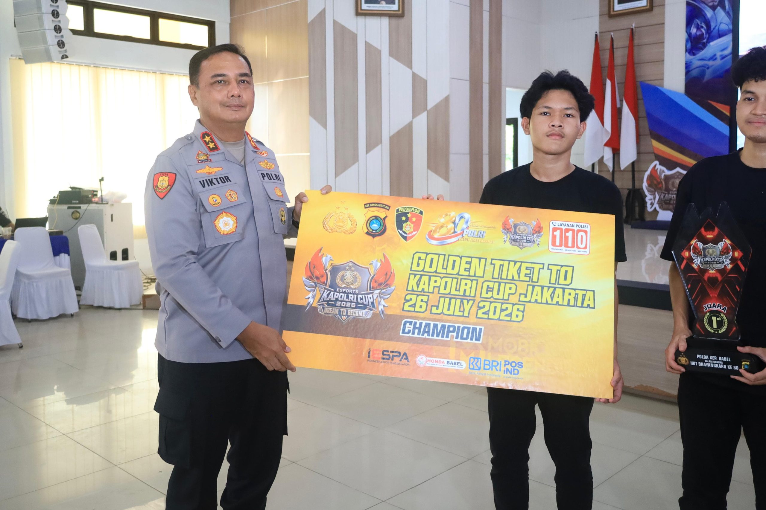 Tim Jhon Kei Polresta Pangkalpinang Juarai E-Sport Kapolda Babel Cup, Rebut Tiket ke Kapolri Cup 2026 di Jakarta