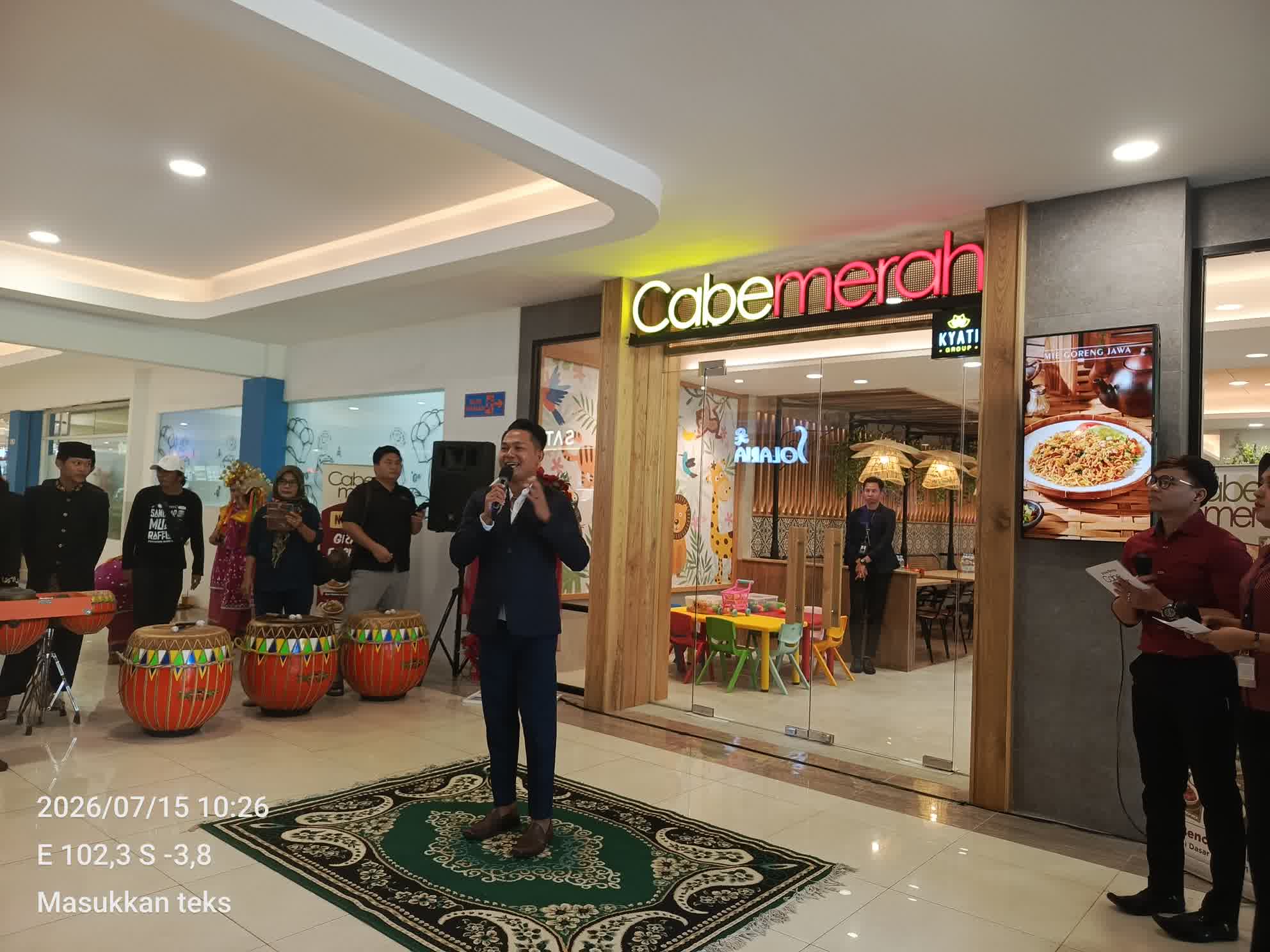 Brand Kuliner Cabe Merah Buka Outlet Kedua di Bencoolen Mall Bengkulu, Targetkan 100 Pengunjung Perdana