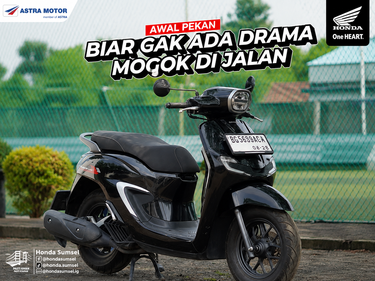 3 Pemeriksaan 2 Menit Sebelum Berkendara ala Honda Sumsel, Cegah Motor Mogok di Jalan