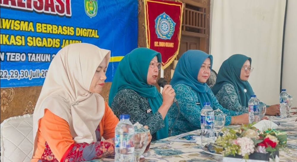 Ketua TP PKK Tebo Bekali 3 Kecamatan Soal Revitalisasi Dasawisma, Pendataan Keluarga Kini Pakai Aplikasi Sigadis Jambi