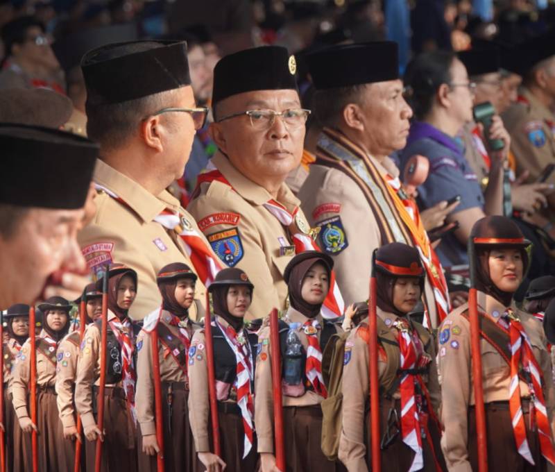 Ketua Kwarcab Konawe Syamsul Ibrahim Apresiasi PT SCM Dukung Kontingen Pramuka ke Jambore Nasional 2026