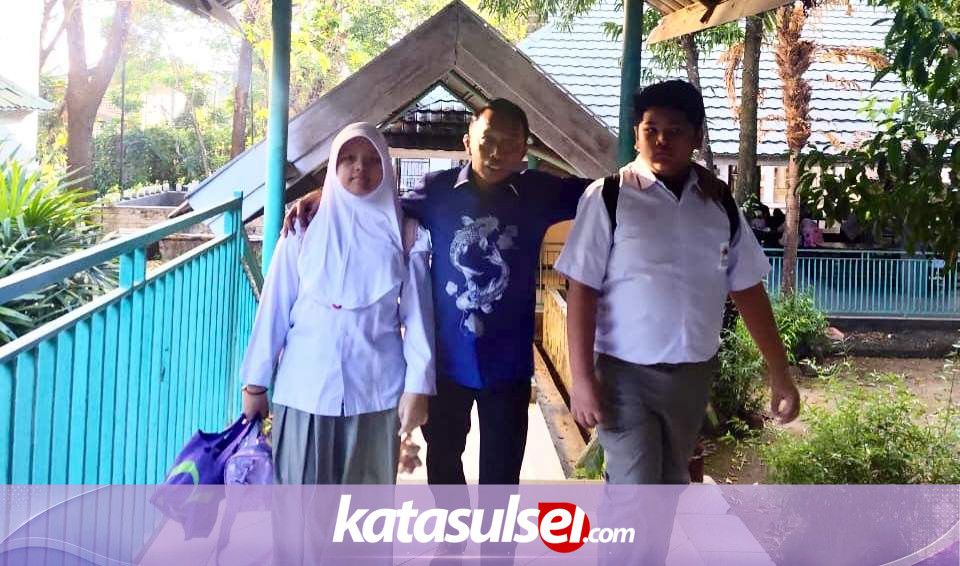 Bupati Sidrap Syaharuddin Alrif Antar Anak ke Sekolah di Hari Pertama, Ajak Ayah Lain Ikut Gerakan GAMAS