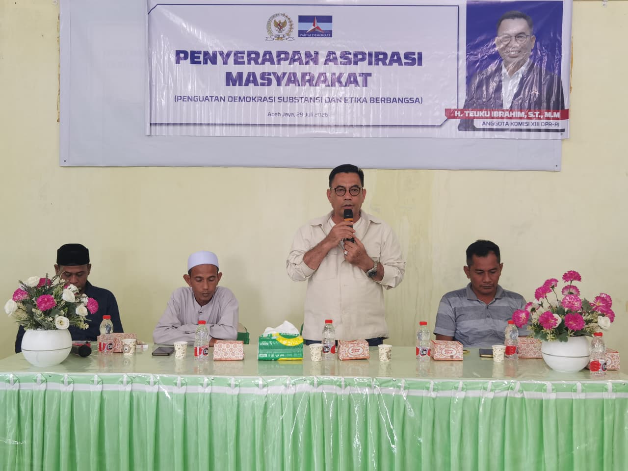 DPR RI HT Ibrahim Serap Aspirasi Warga Tujuh Kecamatan di Aceh Jaya, Usulan Pembangunan Jadi