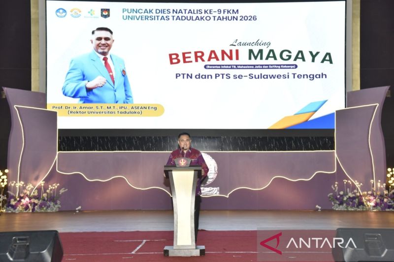 Rektor Untad: Gerakan Berani Magaya Jadi Upaya Kampus Tekan Kasus Tuberkulosis di Sulteng