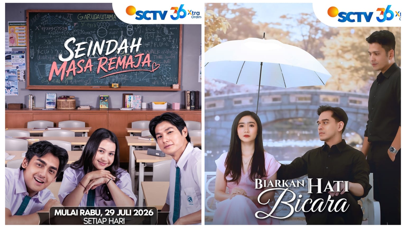 SCTV Luncurkan Dua Sinetron Baru Sambut HUT ke-36, Angkat Kisah Cinta Anak Muda dan Drama Rumah Tangga