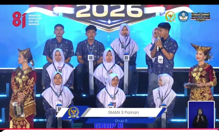SMAN 3 Painan Wakili Sumbar ke Ajang Nasional Usai Juara LCC 4 Pilar, Kalahkan Dua Sekolah Favorit di Padang