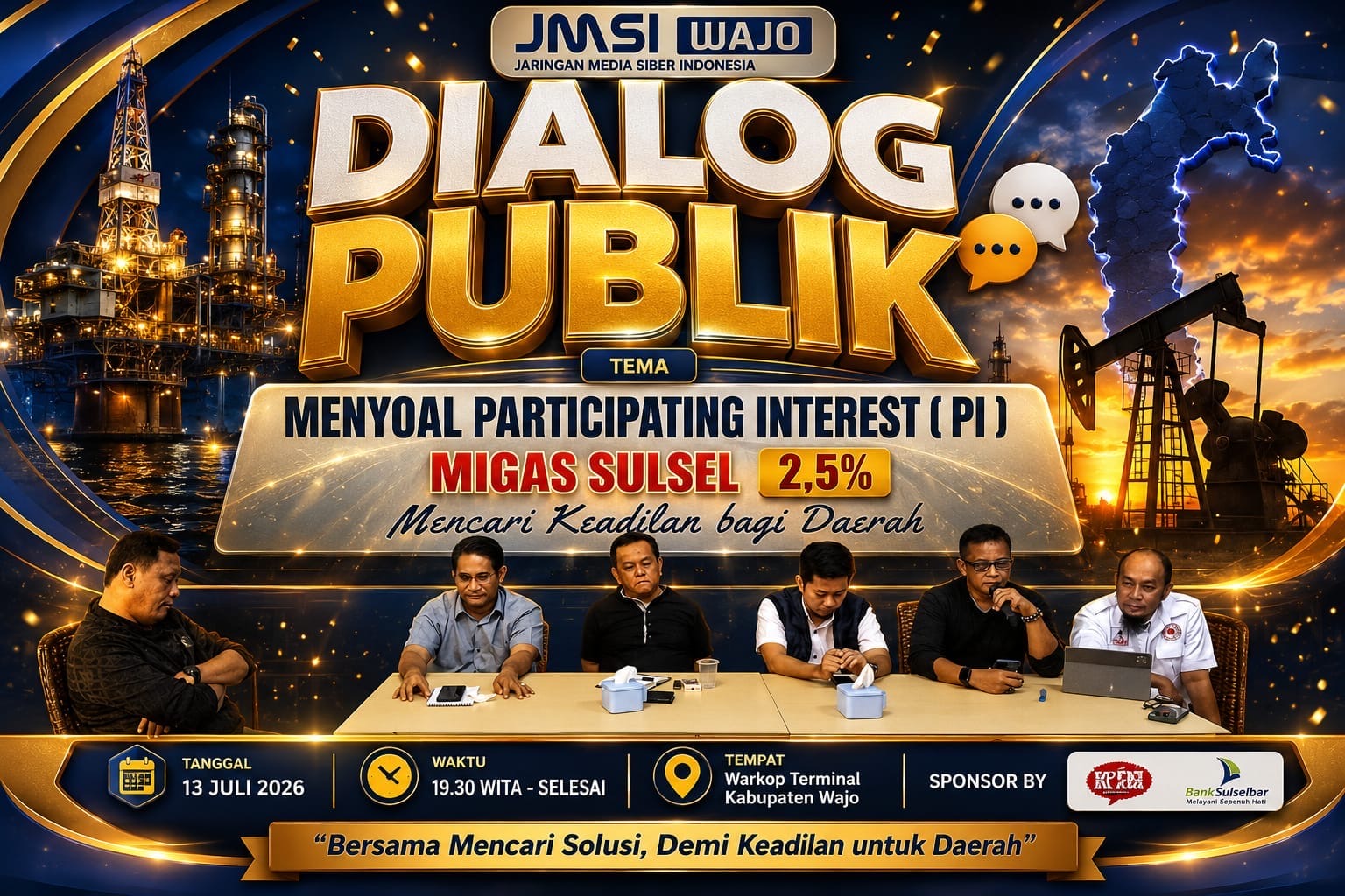 JMSI Wajo Desak Evaluasi PI Migas 2,5 Persen, Nilai Ini Belum Berkeadilan bagi Daerah Penghasil