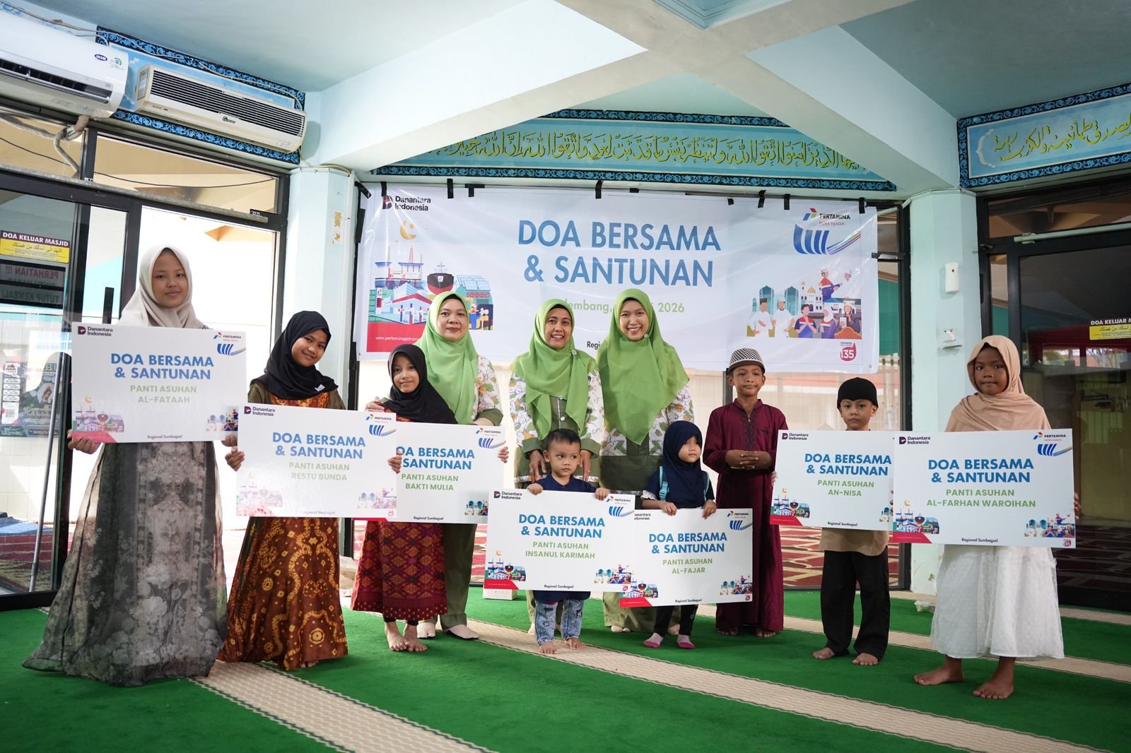 Pertamina Berbagi Santunan ke 360 Anak Yatim, Dhuafa, dan Disabilitas di 5 Provinsi Sumbagsel