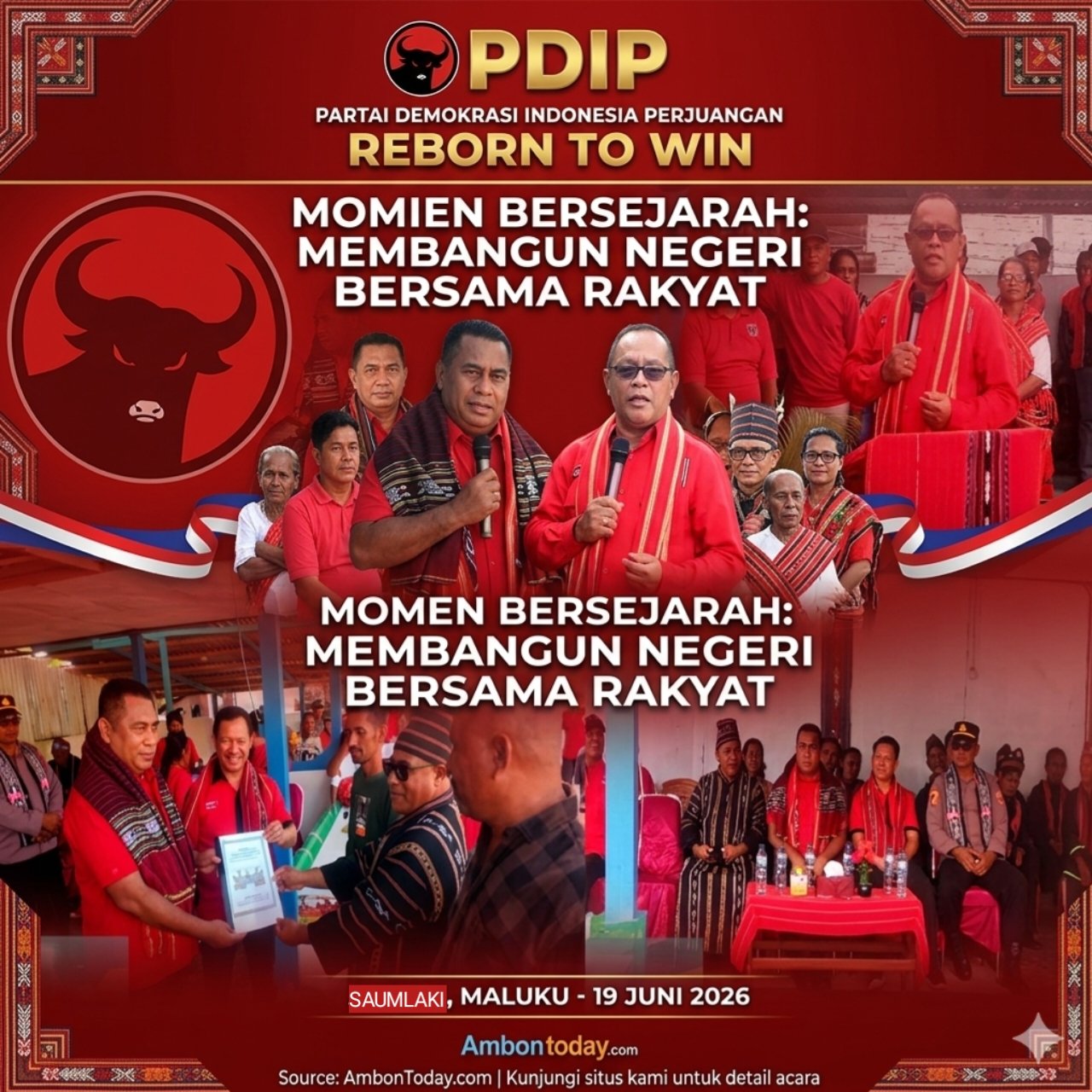 Ketua DPRD Maluku Benhur Watubun Siap Maju di Pilgub 2029, Dapat Restu dari Tanah Leluhur di Keliobar