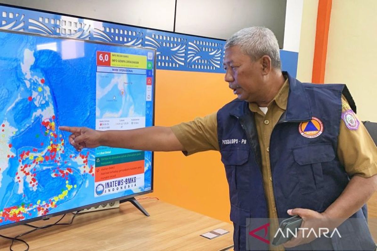 Gempa M 5,4 Guncang Kepulauan Sangihe Sulawesi Utara, Pusat di 257 Km Barat Laut Tahuna