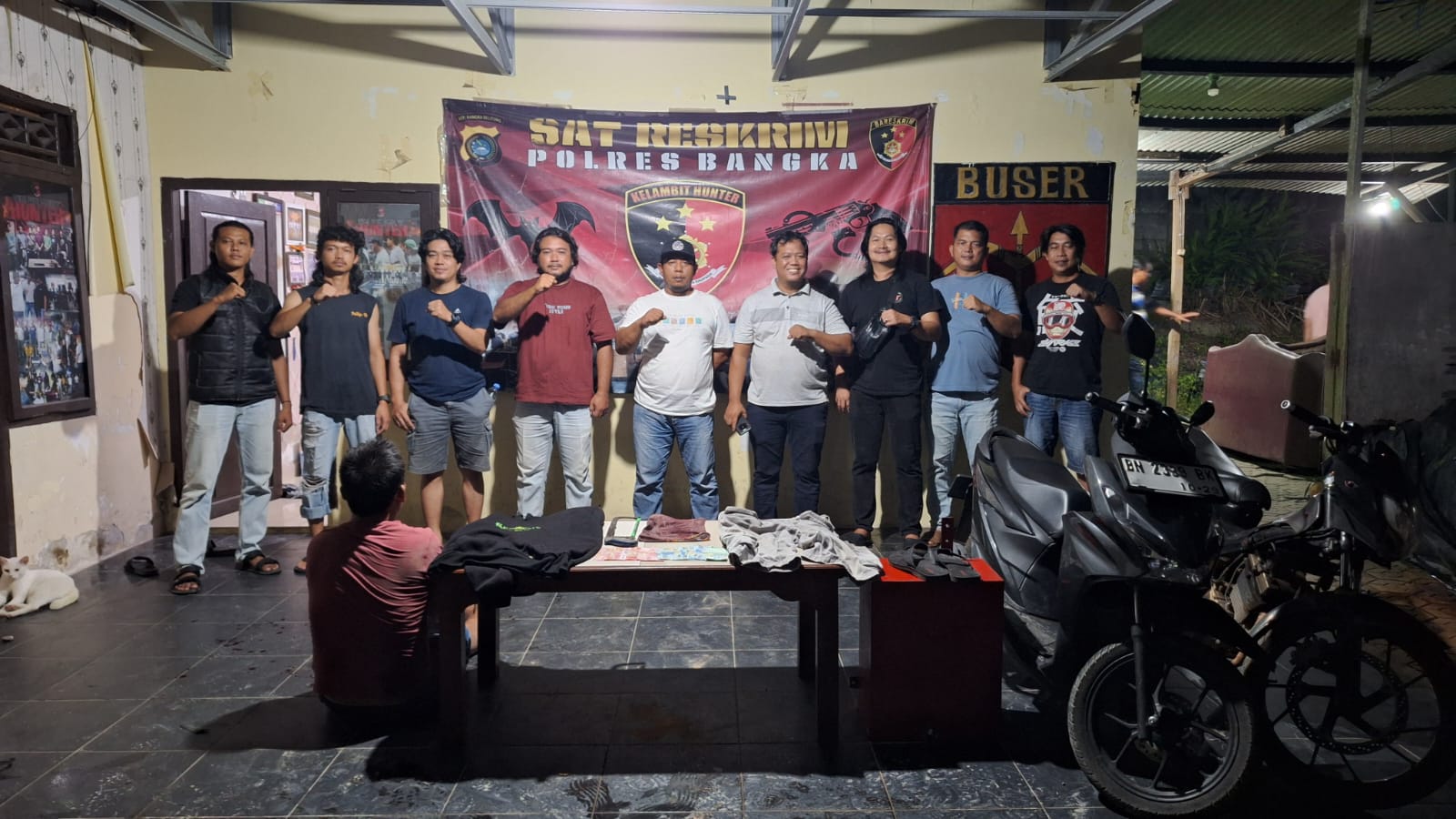 Tim Kelambit Buser Polres Bangka Bekuk YL alias Athong, Spesialis Pencuri Kotak Amal Klenteng di Belinyu