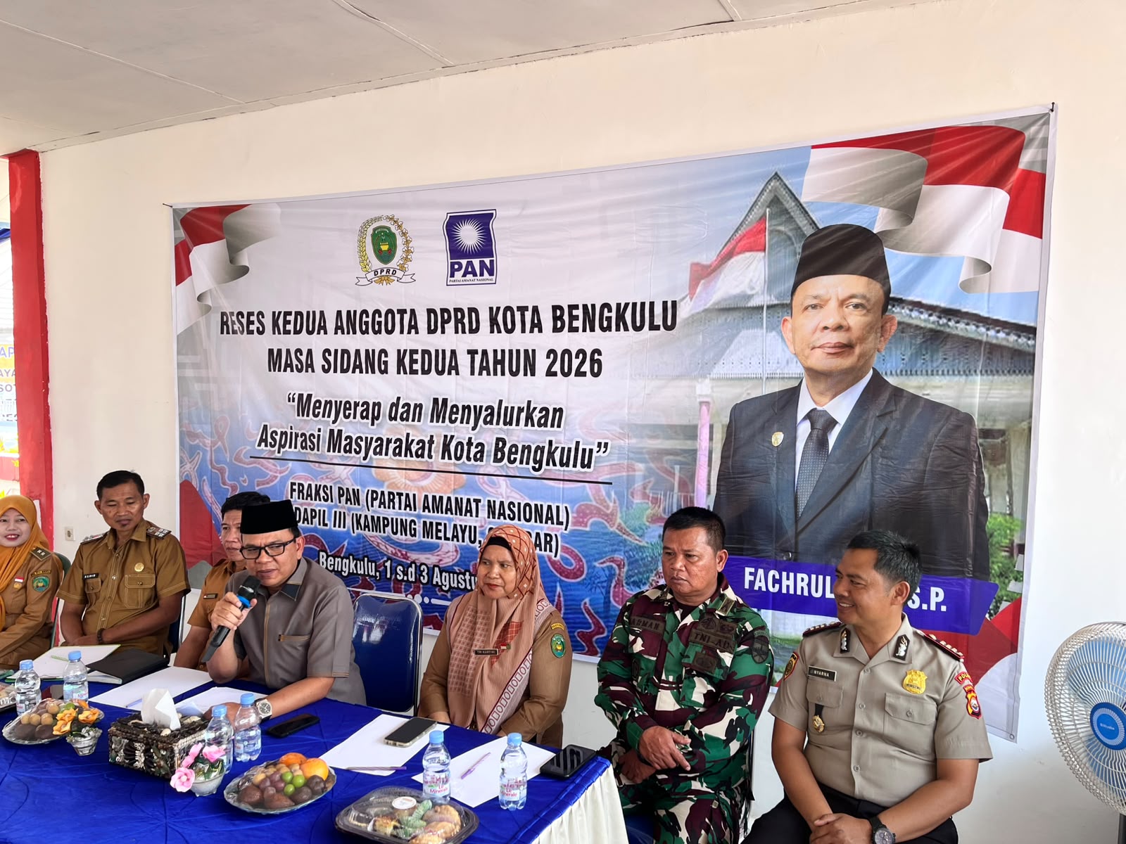 Reses DPRD Kota Bengkulu, Fachrulsyah Minta Kelurahan Sumber Jaya Siapkan Lahan Puskesmas Baru