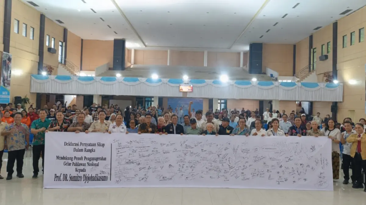 Deklarasi Dukungan untuk Prof Sumitro Djojohadikusumo sebagai Pahlawan Nasional Menggema di Perayaan 109 Tahun di Manado