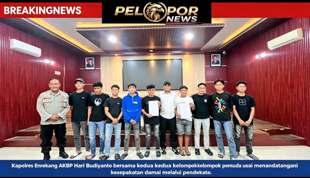 Polres Enrekang Damaikan Dua Kelompok Pemuda Lewat Restorative Justice, Libatkan Tokoh Masyarakat