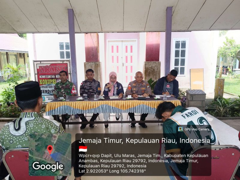 Rapat Pembentukan Panitia HUT Ke-81 RI di Jemaja Timur, Anambas, Sepakat Libatkan TNI-Polri sebagai Petugas Upacara