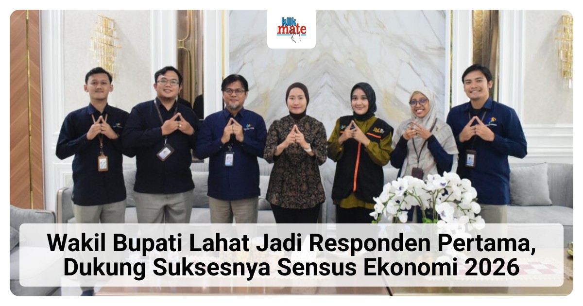 Wakil Bupati Lahat Jadi Responden Pertama Sensus Ekonomi 2026, BPS Mulai Data Pelaku Usaha