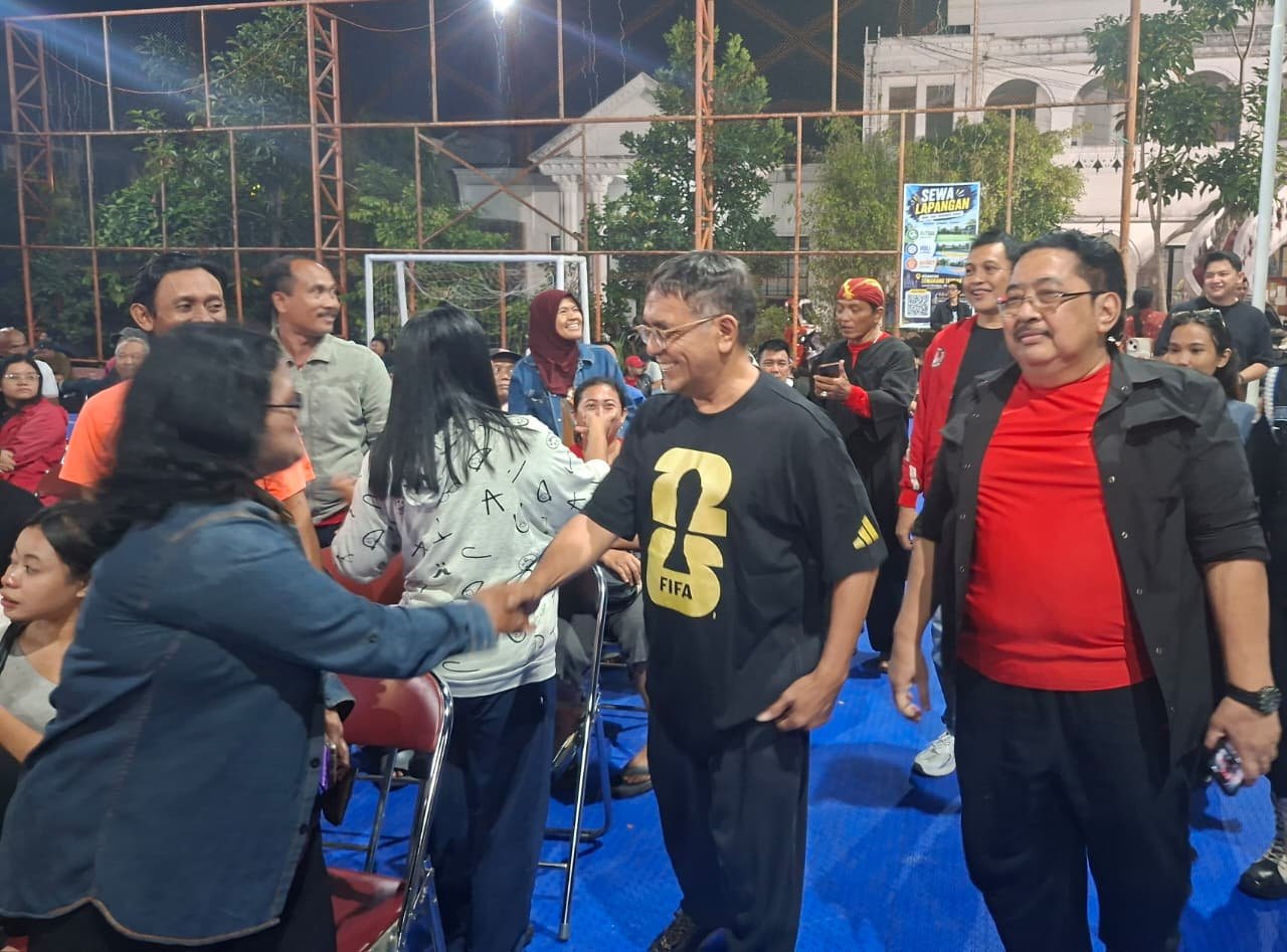 Nobar Final Piala Dunia di Lapangan Miroto Semarang, Samuel Wattimena: Dongkrak UMKM Lewat Semangat Kebersamaan