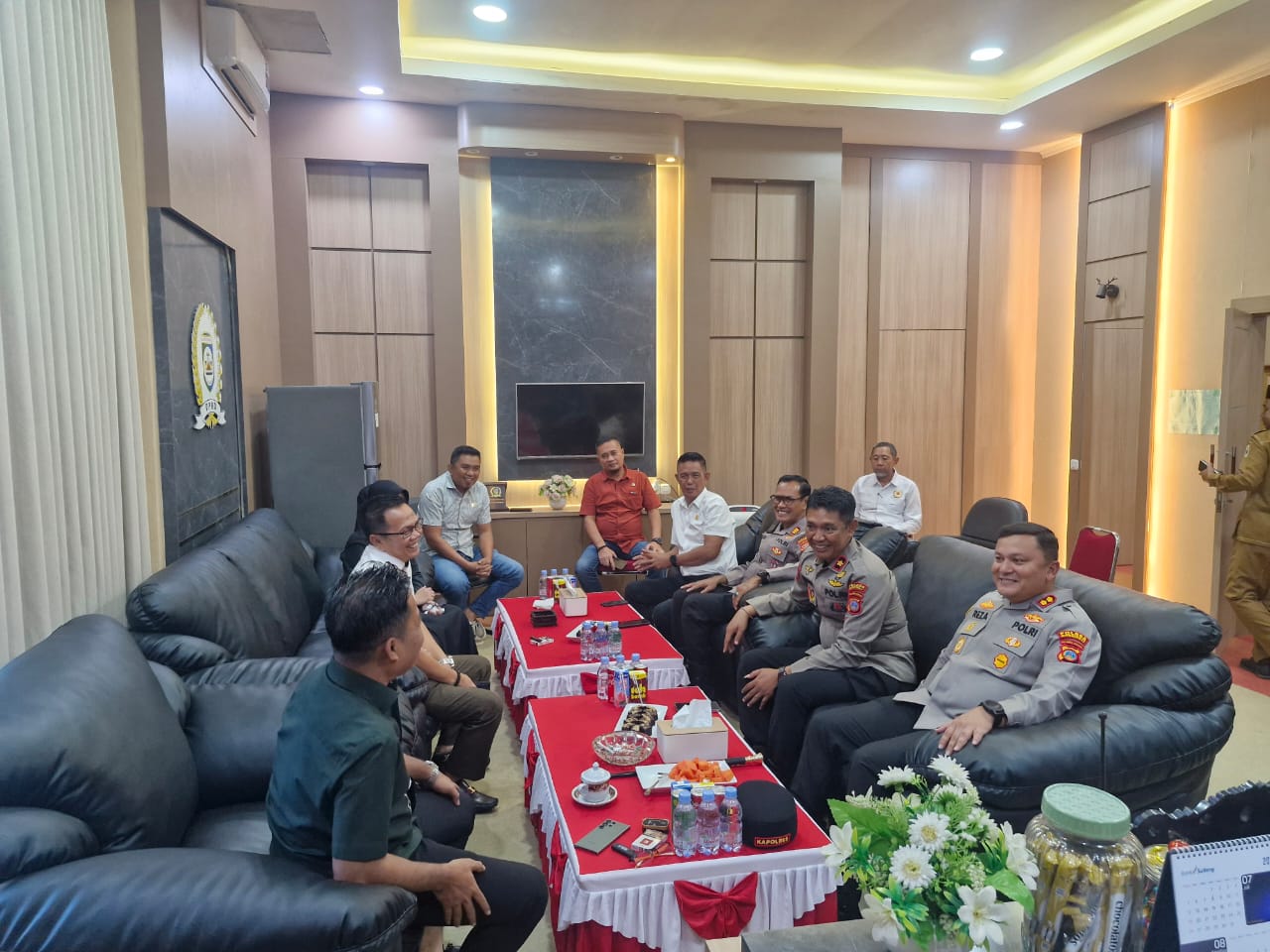 Kapolres Morowali Temui Pimpinan DPRD, Komitmen Jaga Stabilitas Daerah Pasca Pemilu