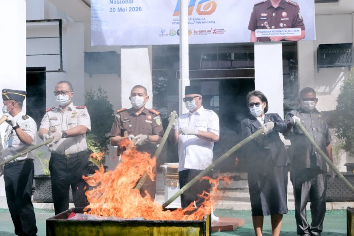 Wakil Wali Kota Ternate Nasri Abubakar Apresiasi Pemusnahan Barang Bukti Kejari, Serukan Perkuat Sinergi Penegakan Hukum