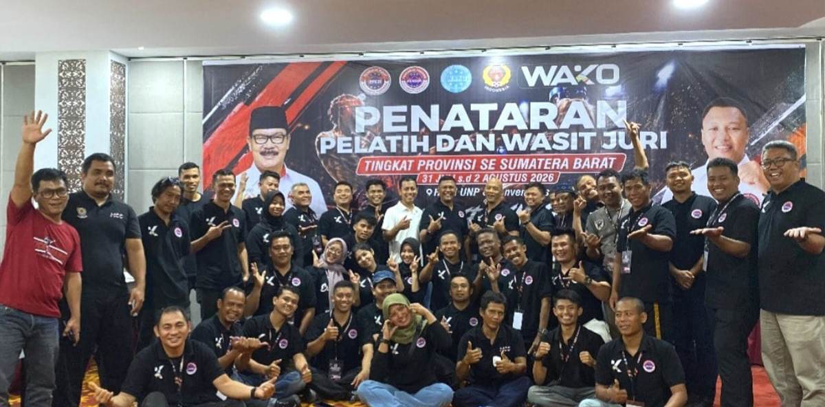 40 Pelatih dan Wasit-Juri Kickboxing Sumbar Ikuti Penataran Jelang Porprov XVI 2026, Target Lahirkan Tenaga Profesional