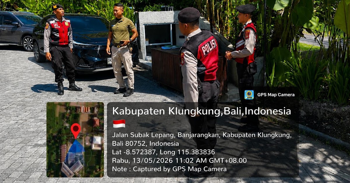 Patroli KRYD Polres Klungkung di Hotel Wyndham Lepang: Dialog dengan Satpam untuk Cegah Gangguan Kamtibmas