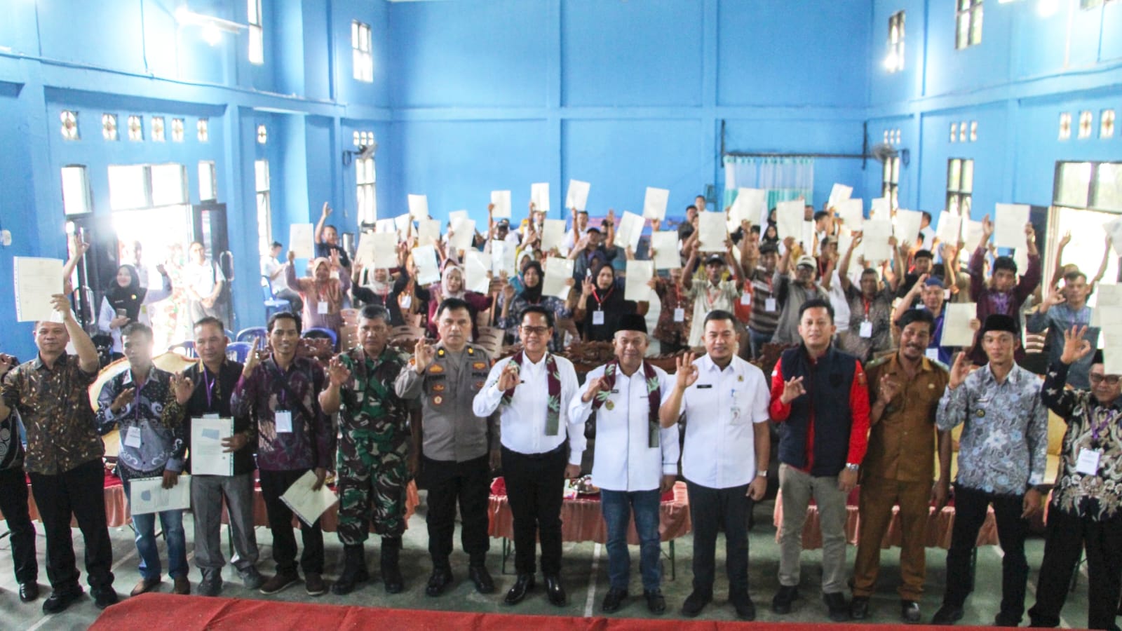 421 Sertifikat PTSL Dibagikan di Musi Rawas, Warga 3 Desa Dapat Kepastian Hukum Tanah