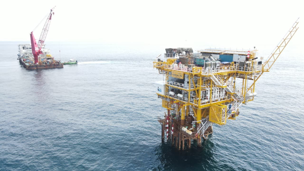 PT Pertamina Hulu Mahakam Onstream Platform WPN-6 di Lepas Pantai Sisi Nubi, Target Produksi Gas Capai 20 MMSCFD