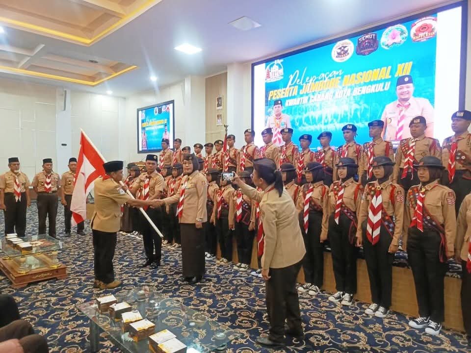 Kwarcab Kota Bengkulu Lepas Kontingen Pramuka ke Jambore Nasional XII, Pembina: Jaga Sikap dan Toleransi