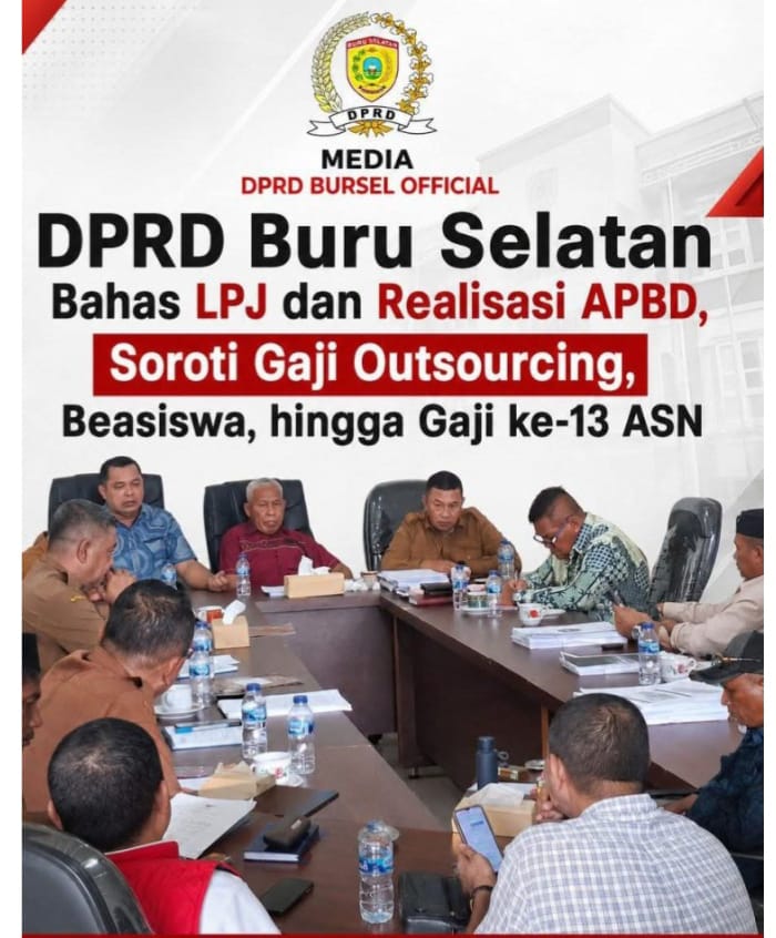 DPRD Buru Selatan Soroti Keterlambatan Gaji Tenaga Outsourcing RSUD dan Beasiswa dalam Pembahasan LPJ APBD