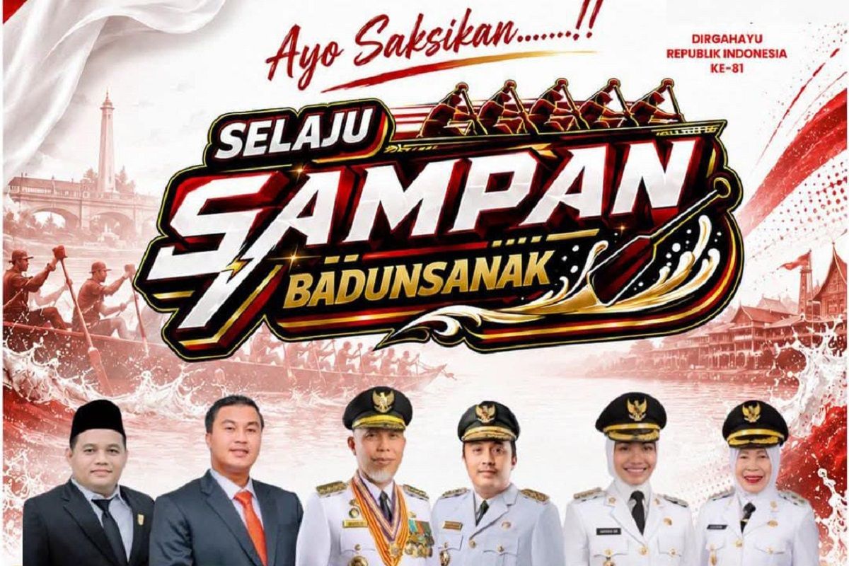 Bupati Dharmasraya Ajak Warga Meriahkan Selaju Sampan Badunsanak di Sungai Batanghari 15-16 Agustus 2026