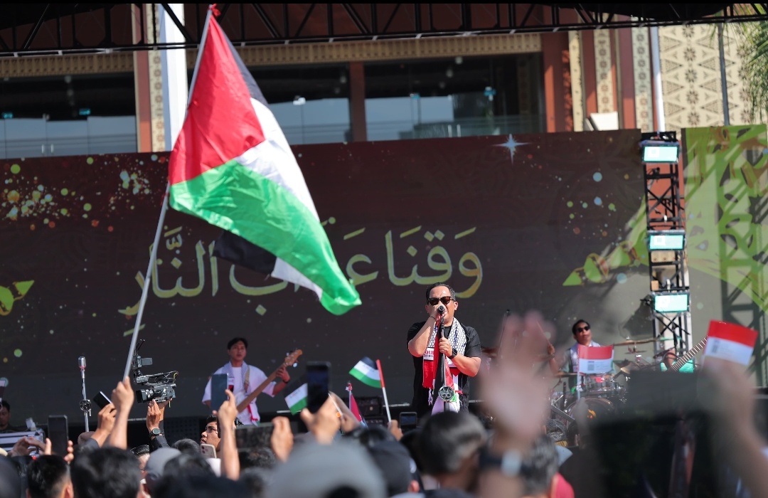 Ribuan Warga Palembang Padati Aksi Bela Palestina Jilid VI, Wali Kota Ratu Dewa Orasi soal Kiper Timnas Palestina Gugur