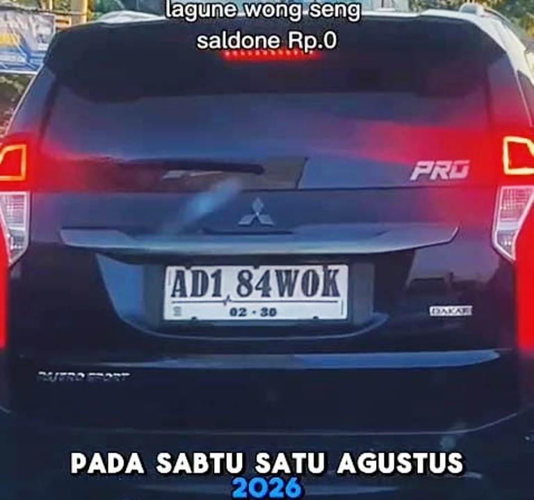 Satlantas Polres Sragen Tindak Pemilik Pajero Berplat Nomor Modifikasi, Pelat Asli Dipasang Kembali Usai Tilang