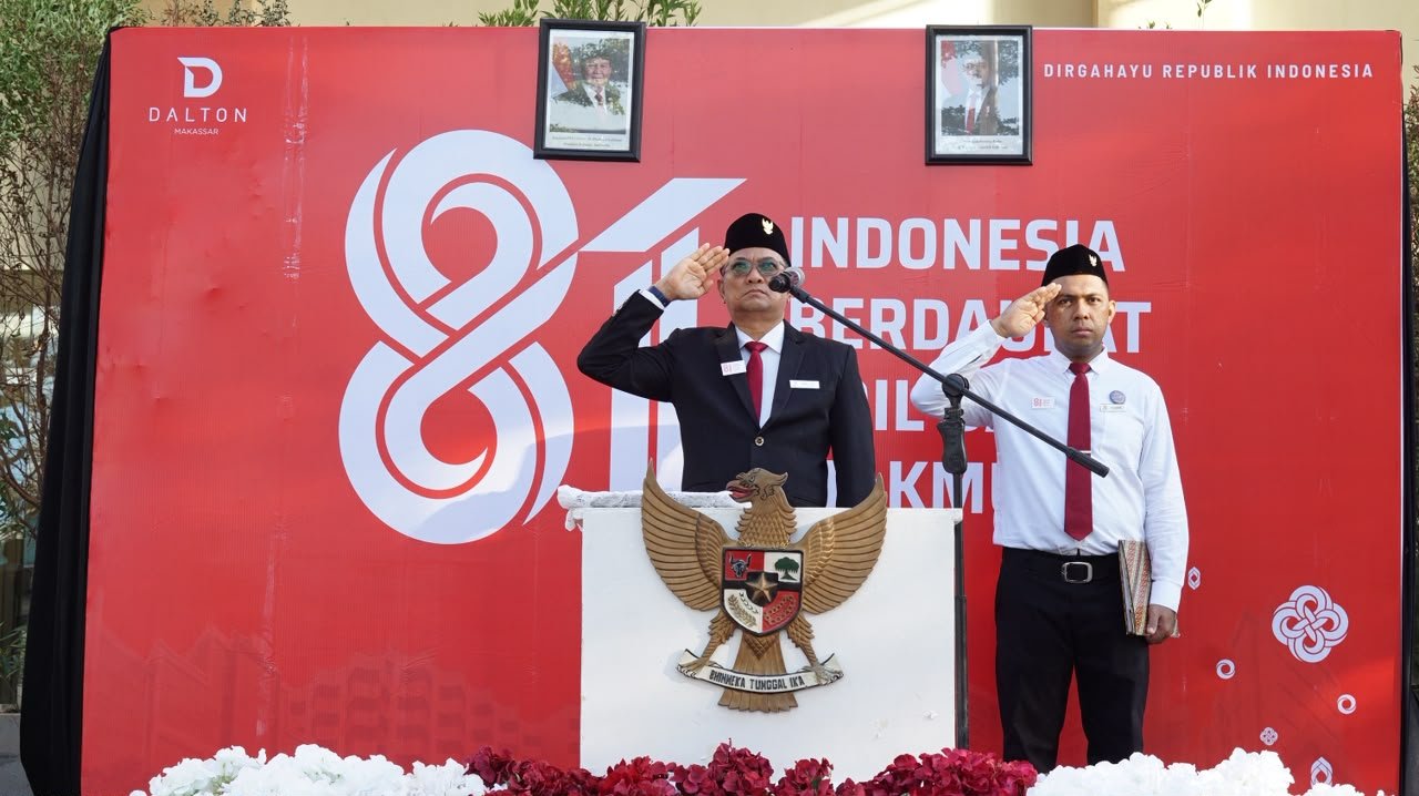 Upacara HUT ke-81 RI di Dalton Hotel Makassar Dihadiri Tamu In-House, Manajemen: Bukti Semangat Kebersamaan