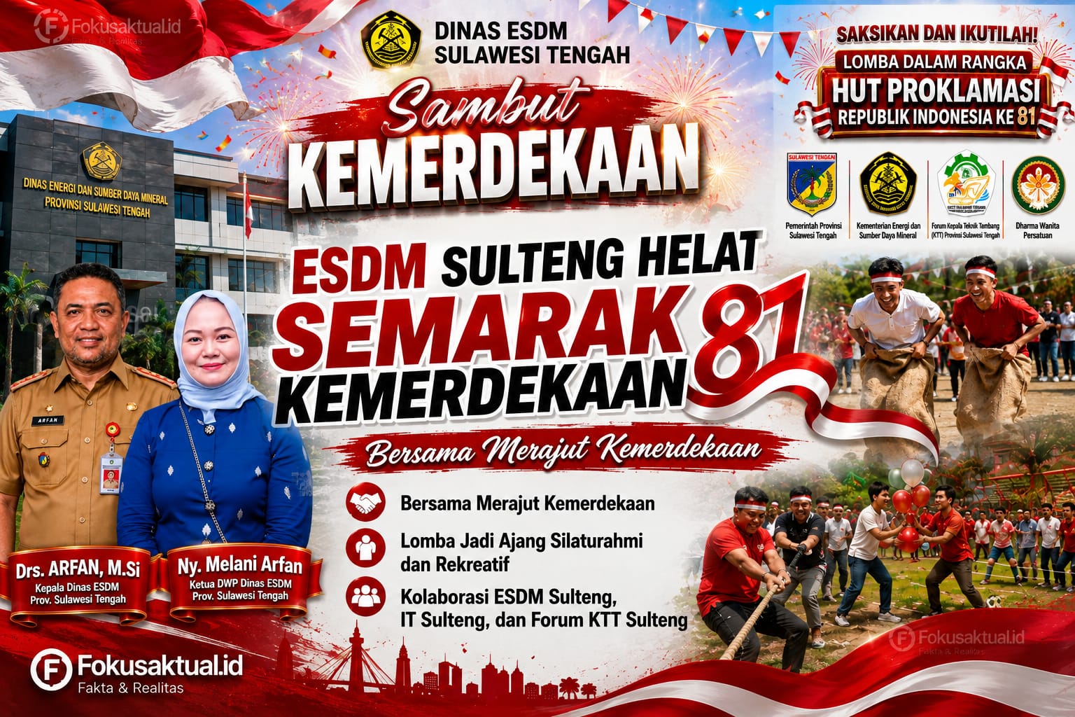 Dinas ESDM Sulteng Gelar Lomba 17an untuk Pegawai, Digelar Hingga Jelang HUT ke-81 RI