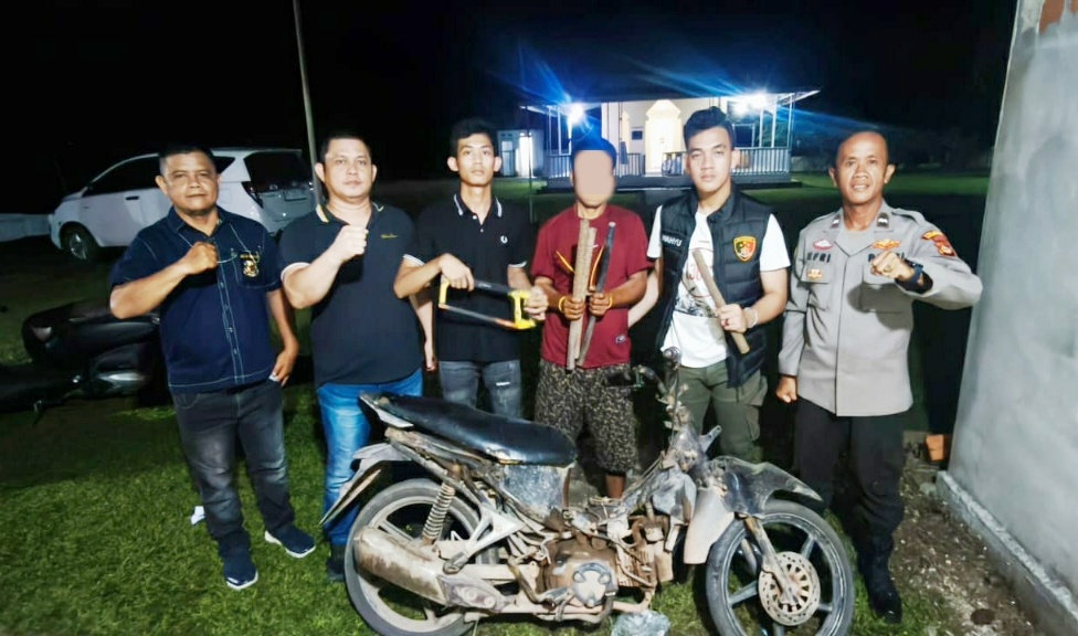 Polsek Muara Kuang Ringkus Pria 49 Tahun Pencuri Kabel Sepanjang 30 Meter di Ogan Ilir