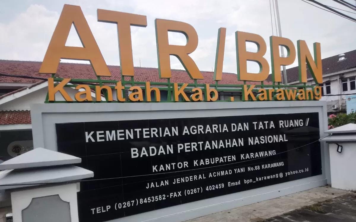 3.820 Bidang Tanah di Karawang Tak Bersertifikat Sejak 2018, BPN Akui Program PTSL Mandek