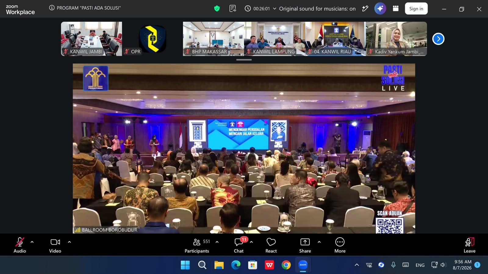 Kakanwil Kemenkum Jambi Jonson Siagian Ikuti Forum PASTI Episode 10, 470 Layanan Hukum Bakal Disatukan ke Satu Aplikasi