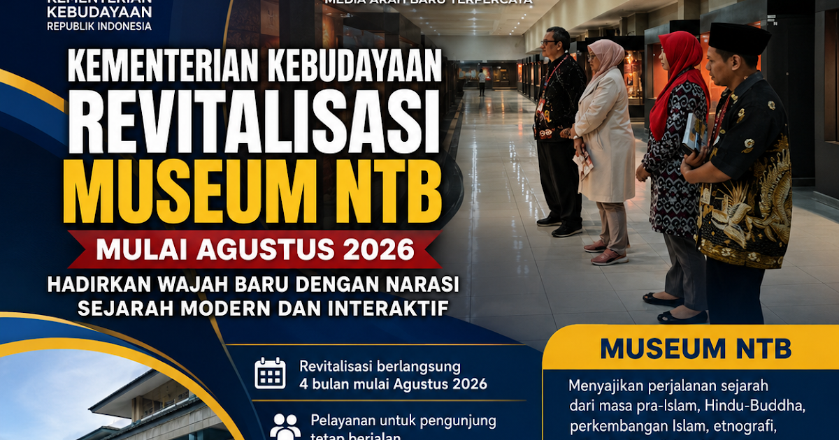 Kementerian Kebudayaan Revitalisasi Museum NTB Mulai Agustus 2026, Pameran Tetap Dialihkan ke Ruang Temporer