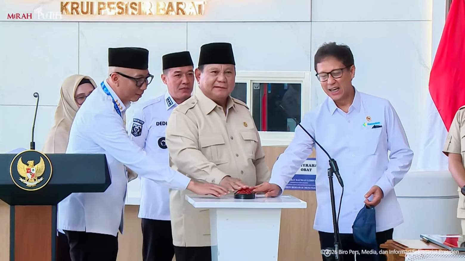 Gubernur Lampung Rahmat Mirzani Djausal Dampingi Presiden Prabowo Resmikan RSUD KH Muhammad Thohir Krui di Pesisir Barat