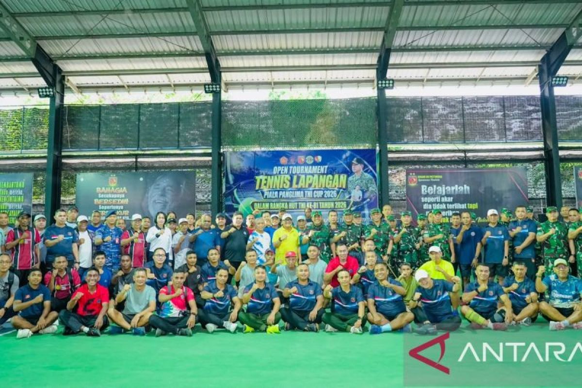 Kodam Pattimura Jaring Bibit Atlet Tenis Maluku Lewat Piala Panglima TNI, 21 Tim Bertanding di Ambon