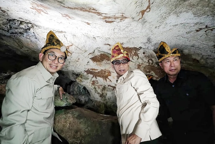 Kemenbud Tetapkan Gua Metanduno di Sulawesi Tenggara sebagai Cagar Budaya Nasional, Lukisan Tertua di Dunia Berusia 67.800 Tahun